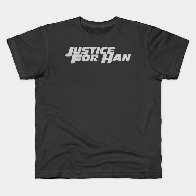 Justice for Han (light gray) Kids T-Shirt by HanSeoulOh